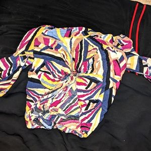 Multi colored crop top